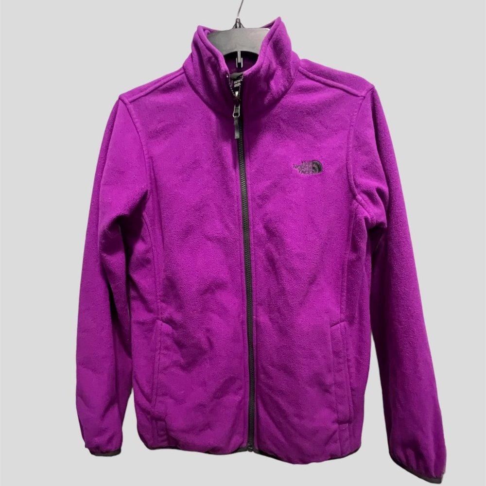 The North Face size XL purple fleece full zip jacket